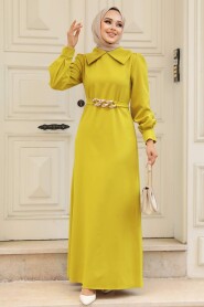 Acıdıc Yellow Dress 3420AS - 1