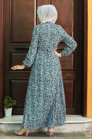 Almond Green Hijab Dress 3050CY - 3