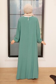 Almond Green Hijab Dresss 30280CY - 2