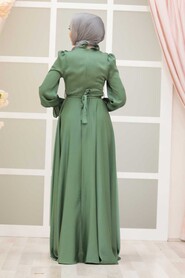 Almond Green Hijab Evening Dress 2752CY - 2