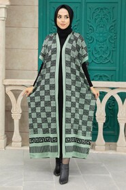 Almond Green Hijab Knitwear Double Suit 1202CY - NEVA STYLE