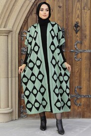 Almond Green Hijab Knitwear Double Suit 1213CY - NEVA STYLE