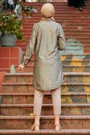 Almond Green Hijab Tunic 11660CY - 2