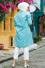 Almond Green Hijab Tunic 20350CY - 2