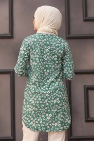 Almond Green Hijab Tunic 35813CY - 2