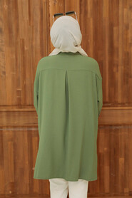 Almond Green Hijab Tunic 3792CY - 4