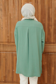 Almond Green Hijab Tunic 3793CY - 3