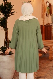 Almond Green Hijab Tunic 4103CY - 3