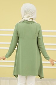Almond Green Hijab Tunic 4601CY - 2