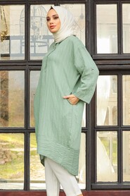 Almond Green Hijab Tunic 5350CY - 2
