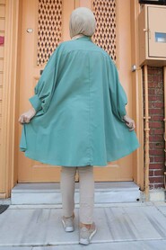 Almond Green Hijab Tunic 537CY - 2