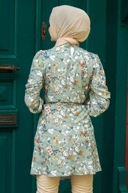 Almond Green Hijab Tunic 5635CY - 2