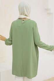 Almond Green Hijab Tunic 567CY - 2