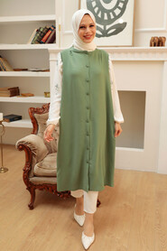 Almond Green Hijab Tunic 5693CY - 1