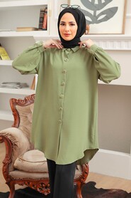 Almond Green Hijab Tunic 6247CY - 2