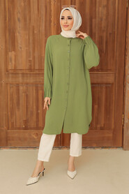 Almond Green Hijab Tunic 6312CY - 2