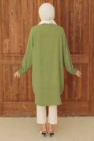 Almond Green Hijab Tunic 6312CY - 3