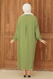 Almond Green Hijab Tunic 6319CY - 2