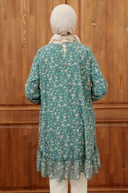Almond Green Hijab Tunic 7059CY - 2