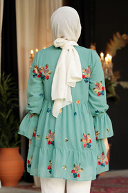 Almond Green Modest Top 40882CY - 4