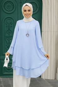 Baby Blue Hijab Tunic 2443BM - 2