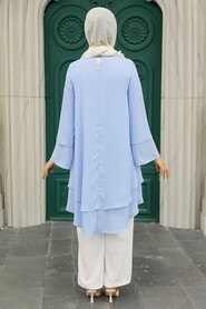 Baby Blue Hijab Tunic 2443BM - 3
