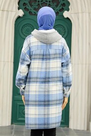 Baby Blue Hijab Tunic 30062BM - 3