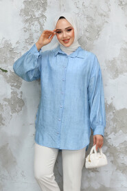 Baby Blue Modest Top 10113BM - 3