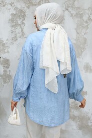 Baby Blue Modest Top 10113BM - 4