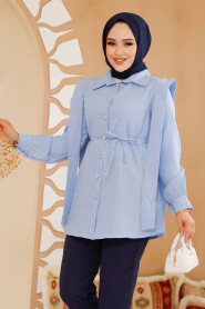 Baby Blue Modest Tunic 10131BM - 3