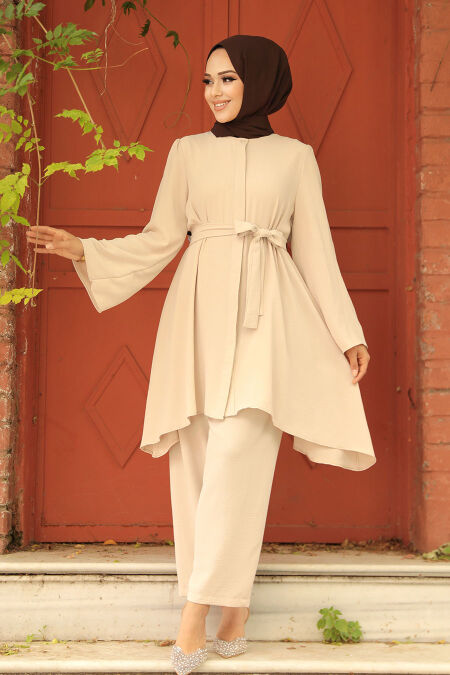 Beige Dual Suit 65875BEJ - NEVA STYLE