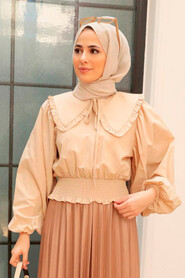 Beige Hijab Blouse 8633BEJ - 1