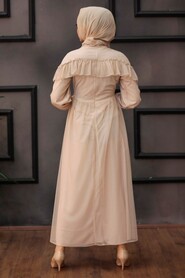  Modern Beige Hijab Dress 76231BEJ - 2