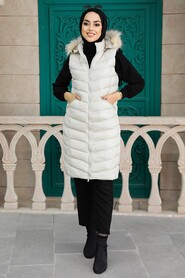 Beige Hijab Inflatable Vest 1025BEJ - 2