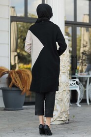 Beige Hijab Knitwear Tunic 2274BEJ - 2