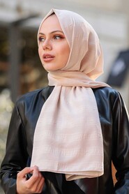 Beige Hijab Shawl 5305BEJ - 2