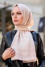 Beige Hijab Shawl 5305BEJ - 1