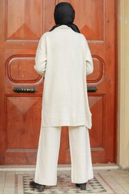 Beige Hijab Suit Dress 1927BEJ - 3
