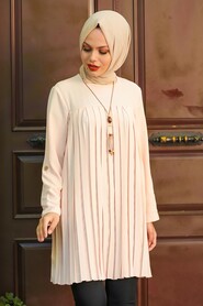 Beige Hijab Tunic 10346BEJ - 1