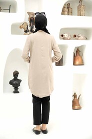 Beige Hijab Tunic 11488EJ - 2