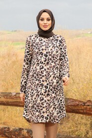 Beige Hijab Tunic 11532BEJ - 1