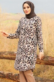 Beige Hijab Tunic 11532BEJ - 2