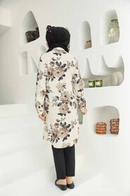 Beige Hijab Tunic 11550BEJ - 2