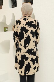 Beige Hijab Tunic 11576BEJ - 3