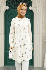 Beige Hijab Tunic 11602BEJ - 1