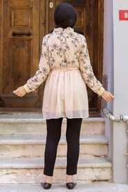 Beige Hijab Tunic 1404BEJ - 2