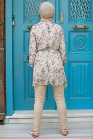 Beige Hijab Tunic 20390BEJ - 3