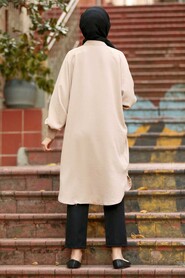 Beige Hijab Tunic 2433BEJ - 2