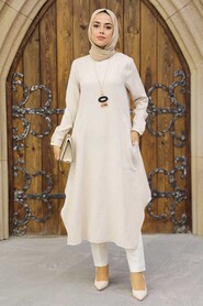 Beige Hijab Tunic 24497BEJ - 2