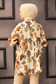 Beige Hijab Tunic 27323BEJ - 2